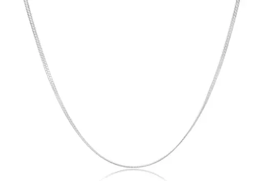 17" Choker Herringbone Chain - Sterling