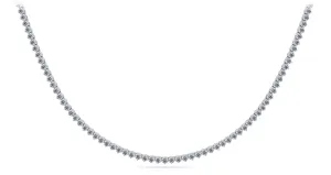 3 Prong Riviera Lab-Grown Diamond Necklace with 19.95 ct.(finished) 3.8mm