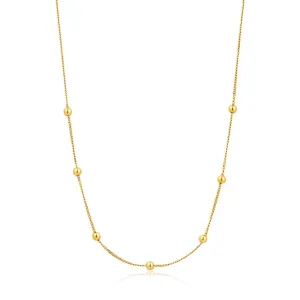 Ania Haie Modern Beaded Necklace - Gold