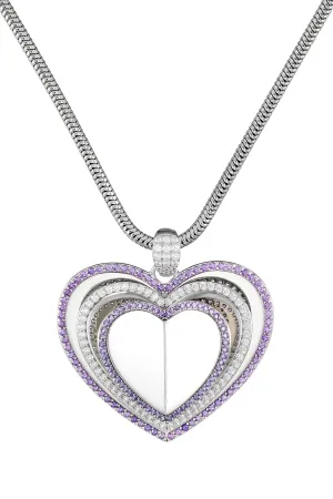 Book of Love Necklace - Purple Capsule