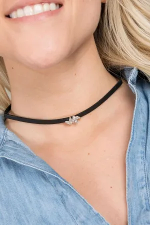 Butterfly Leather Choker