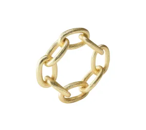 Chain Link Napkin Ring in Gold Set of 4 by Kim Seybert