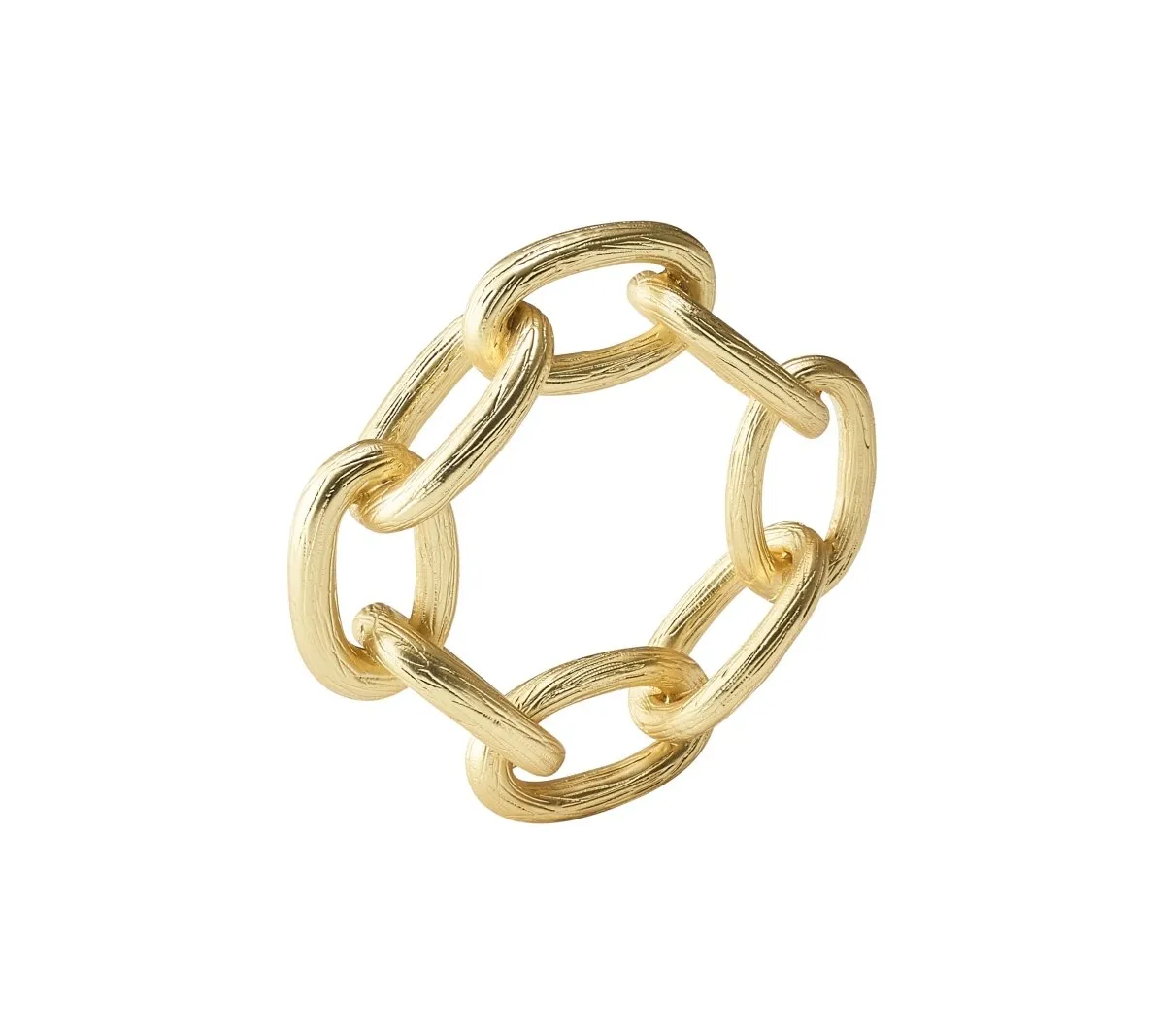 Chain Link Napkin Ring in Gold Set of 4 by Kim Seybert