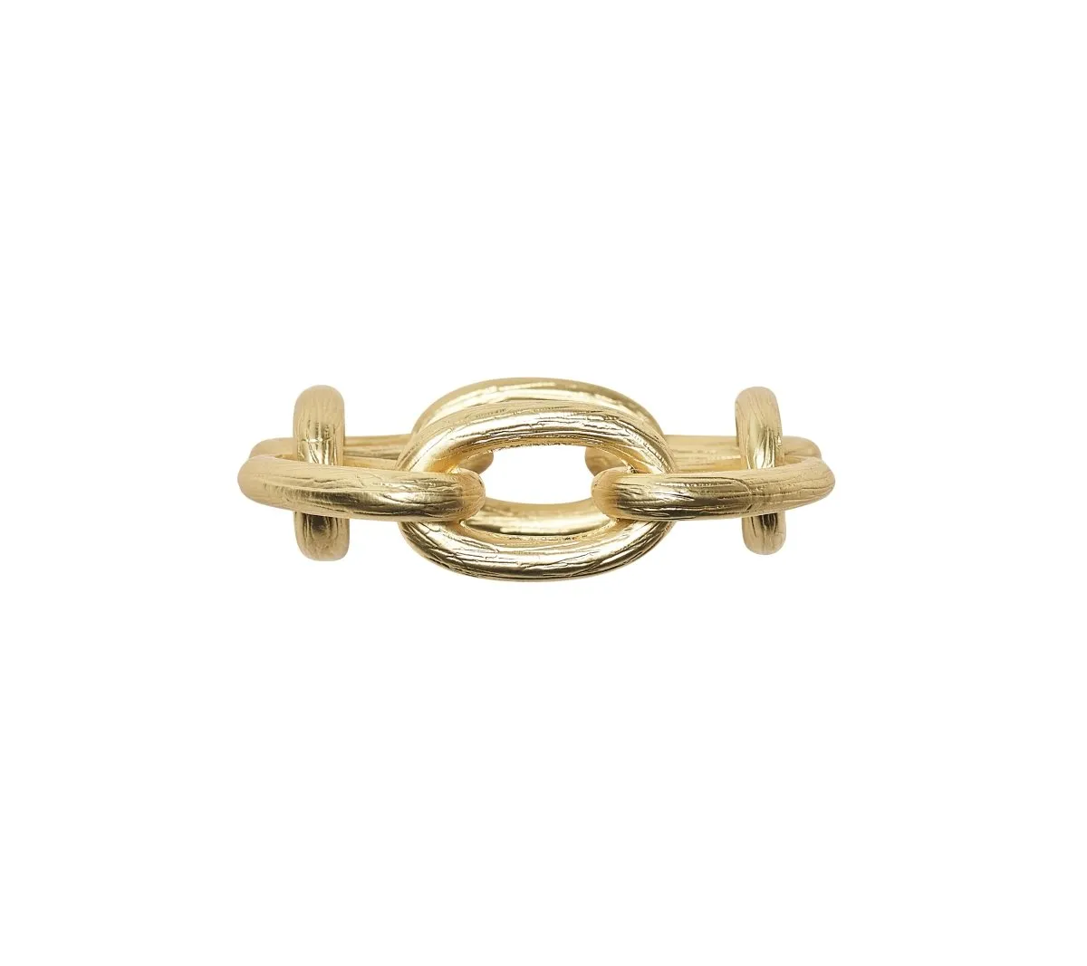 Chain Link Napkin Ring in Gold Set of 4 by Kim Seybert