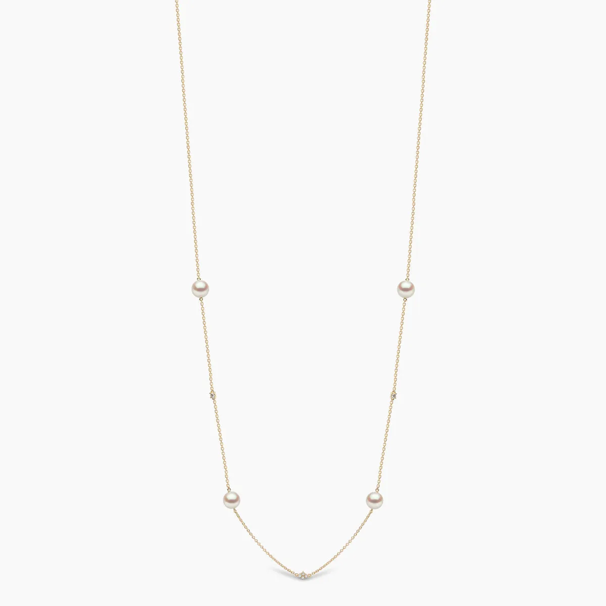 Classic 18K Gold Akoya Pearl Necklace