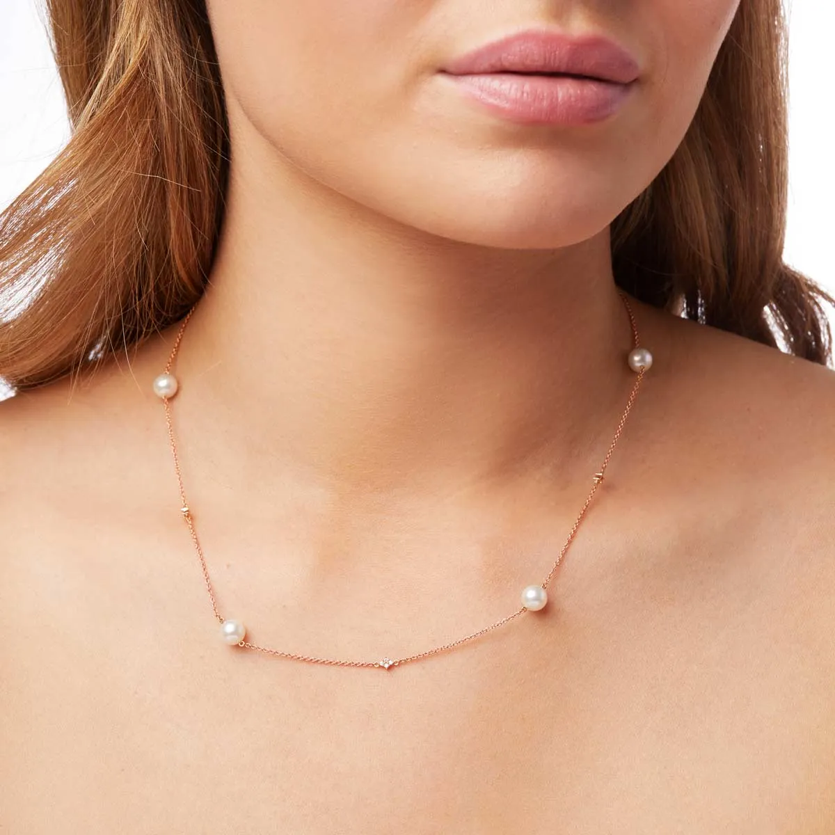 Classic 18K Gold Akoya Pearl Necklace