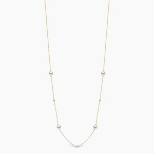 Classic 18K Gold Akoya Pearl Necklace