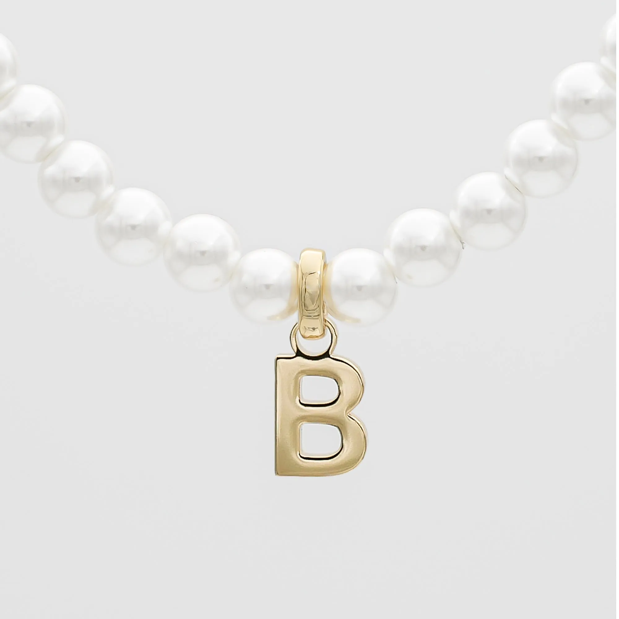 Classic Pearl Initial Bracelet