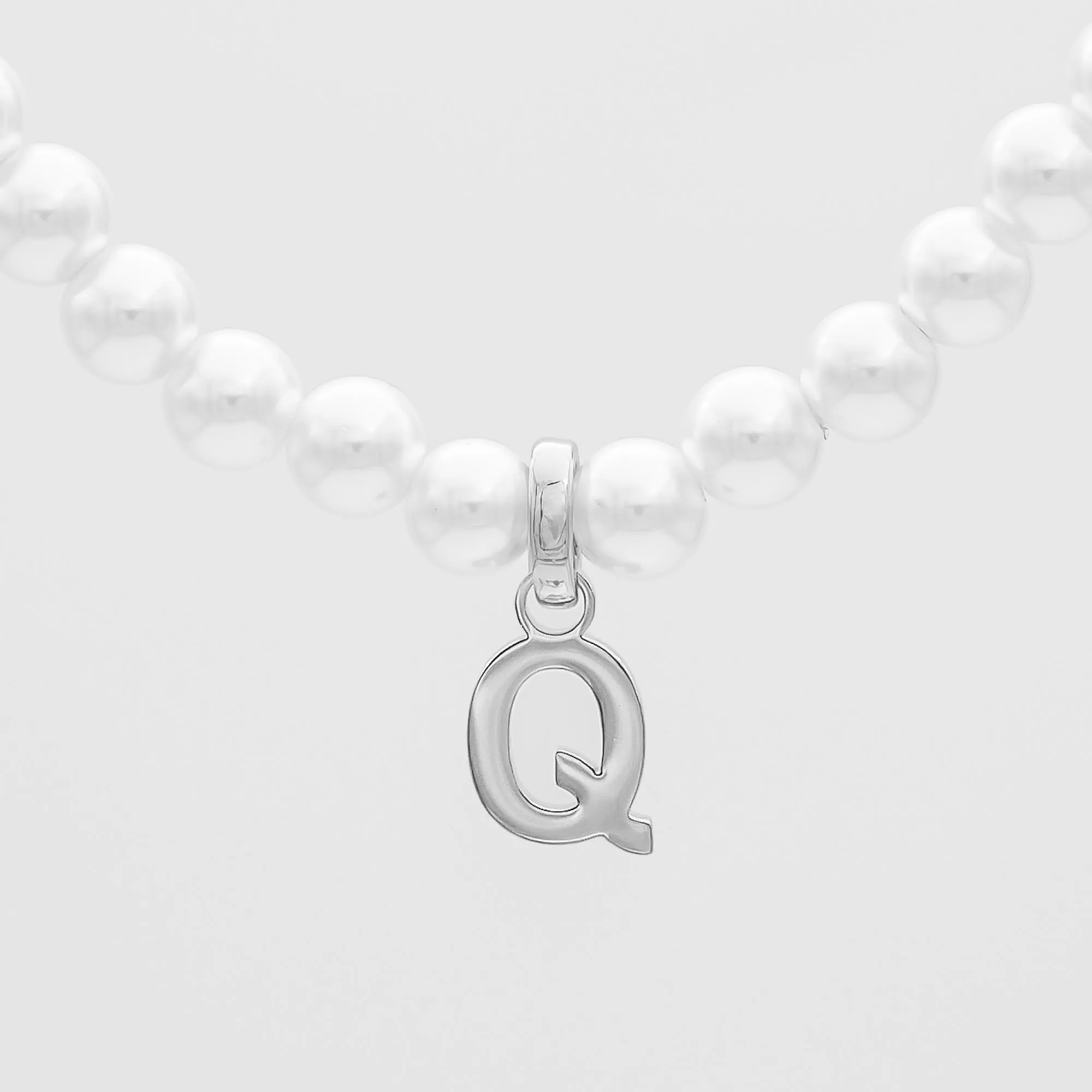 Classic Pearl Initial Bracelet