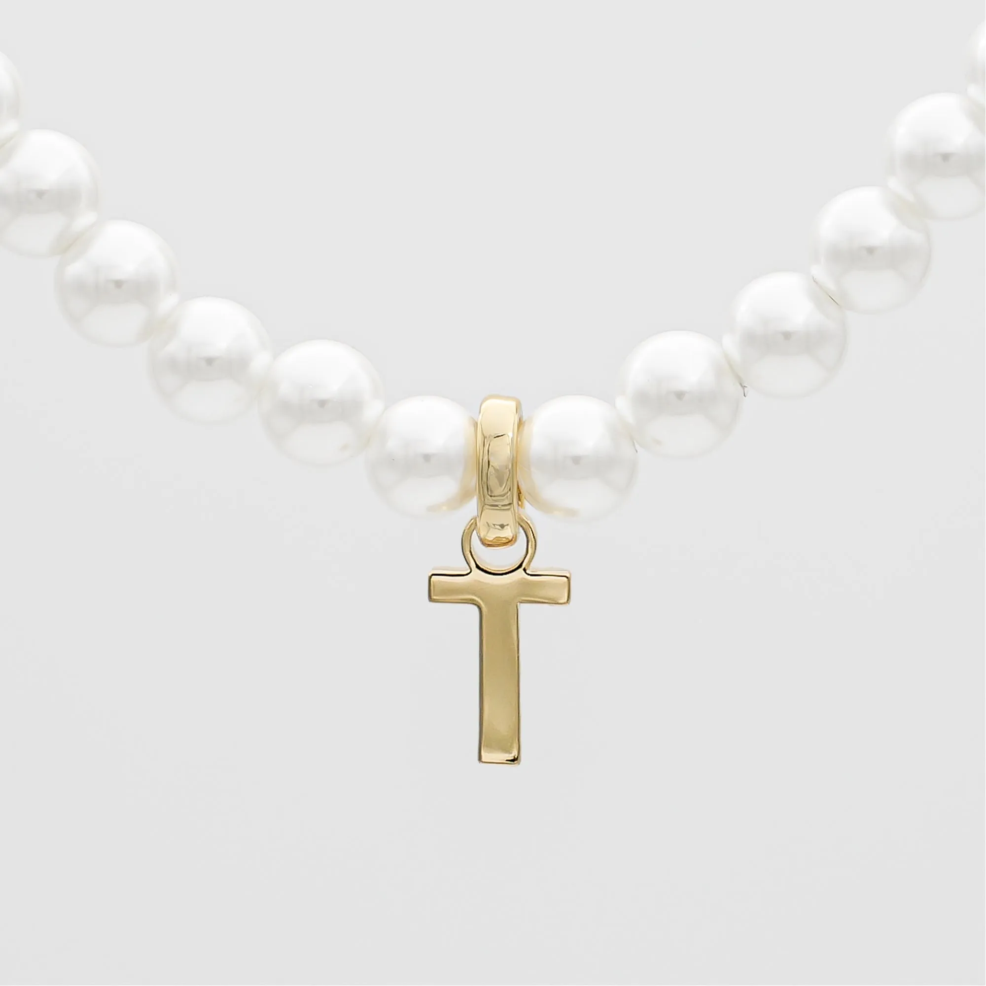 Classic Pearl Initial Bracelet