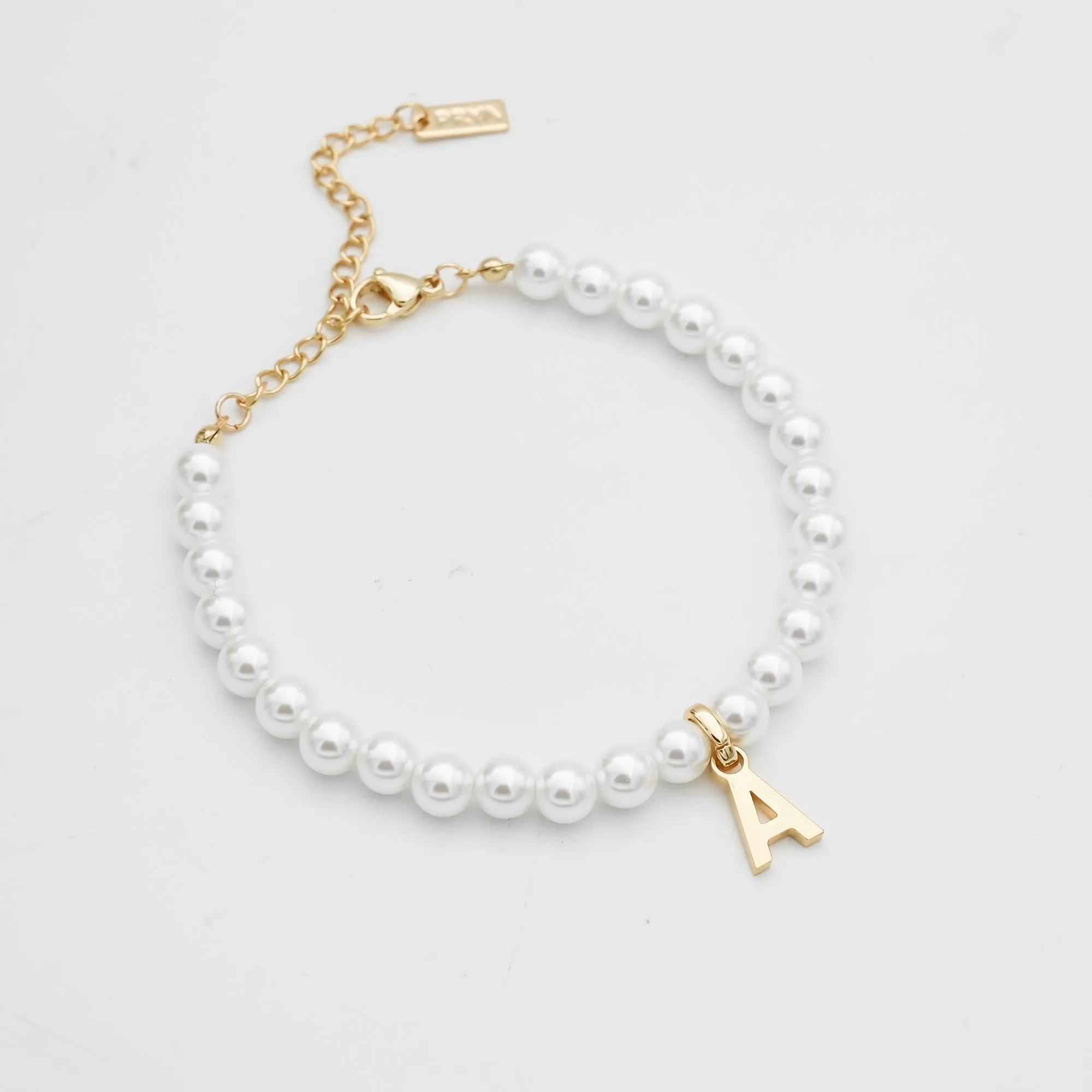 Classic Pearl Initial Bracelet