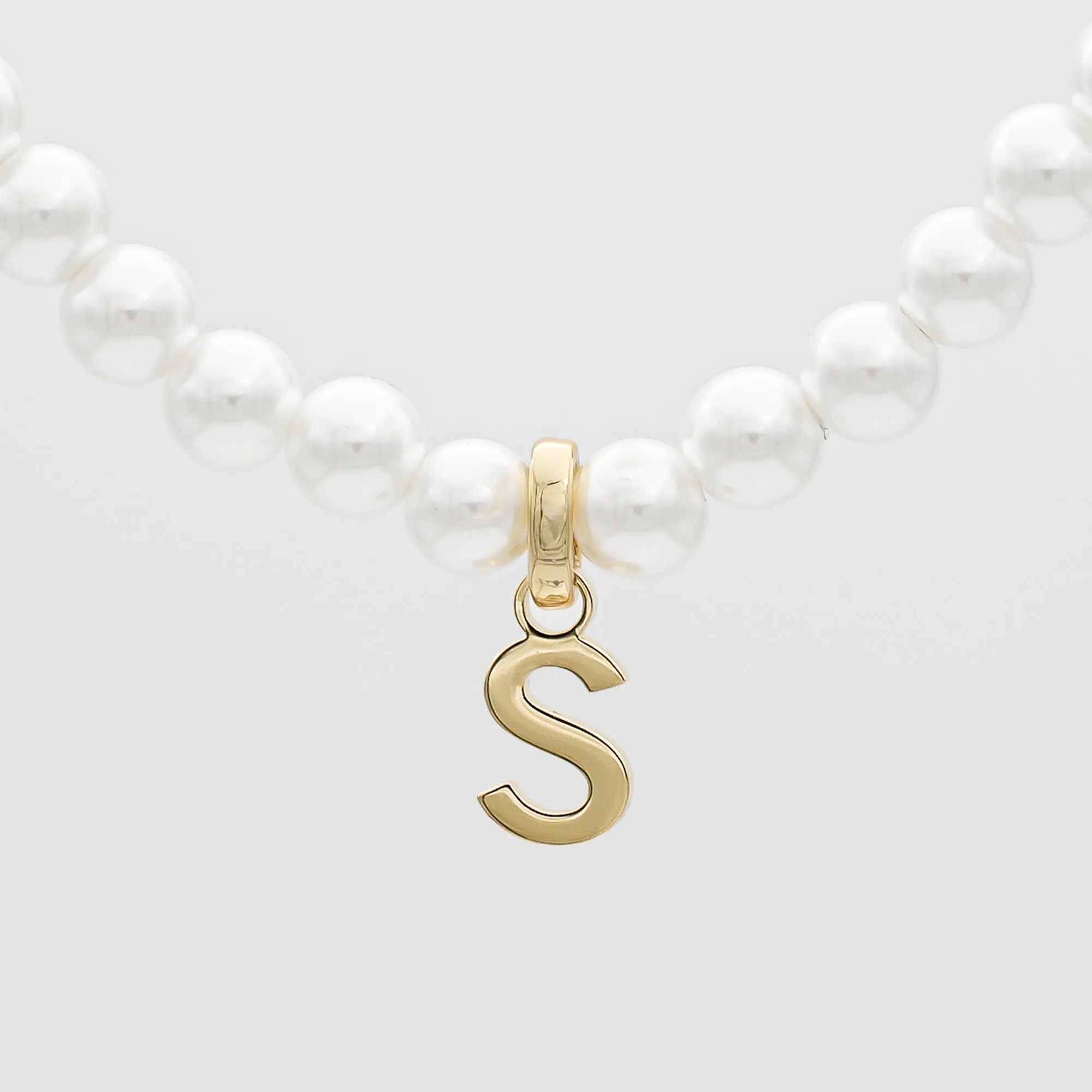 Classic Pearl Initial Bracelet