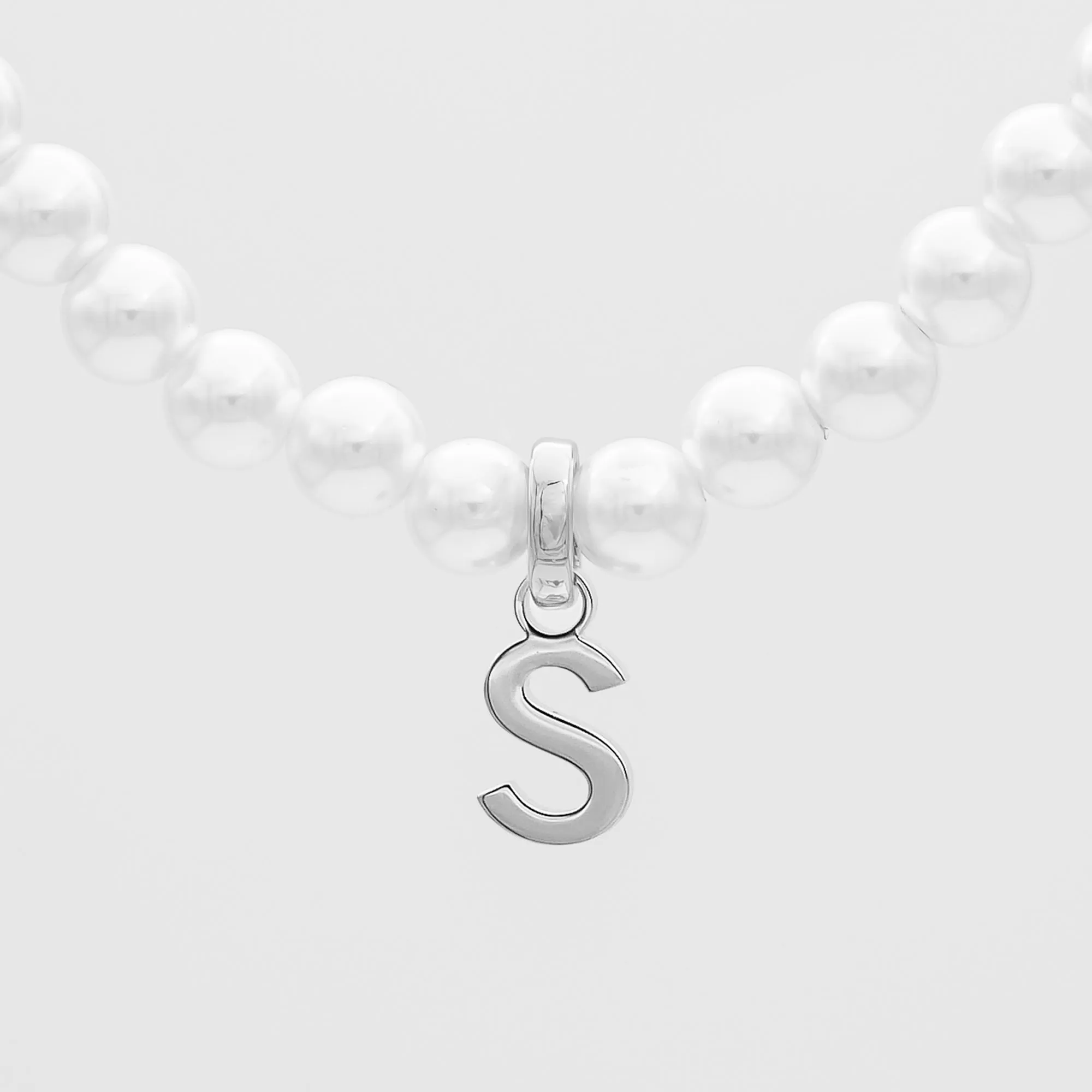 Classic Pearl Initial Bracelet