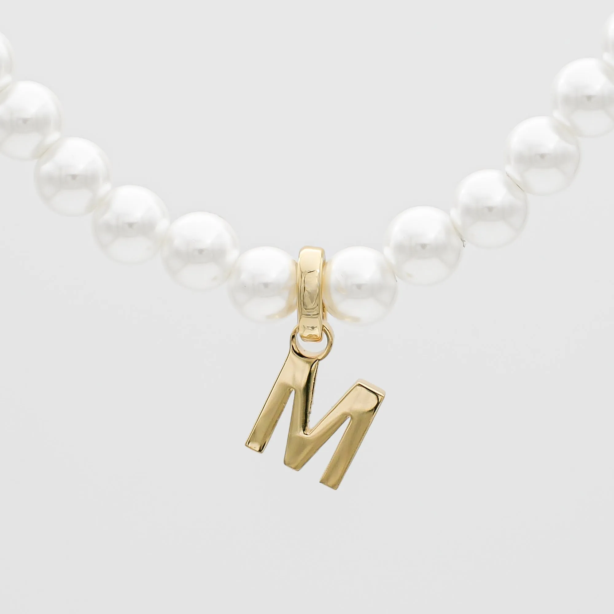 Classic Pearl Initial Bracelet