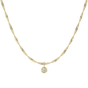 Dainty Diamond Charm Necklace