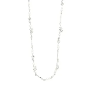 Focus Silver Plated Pearl Necklace