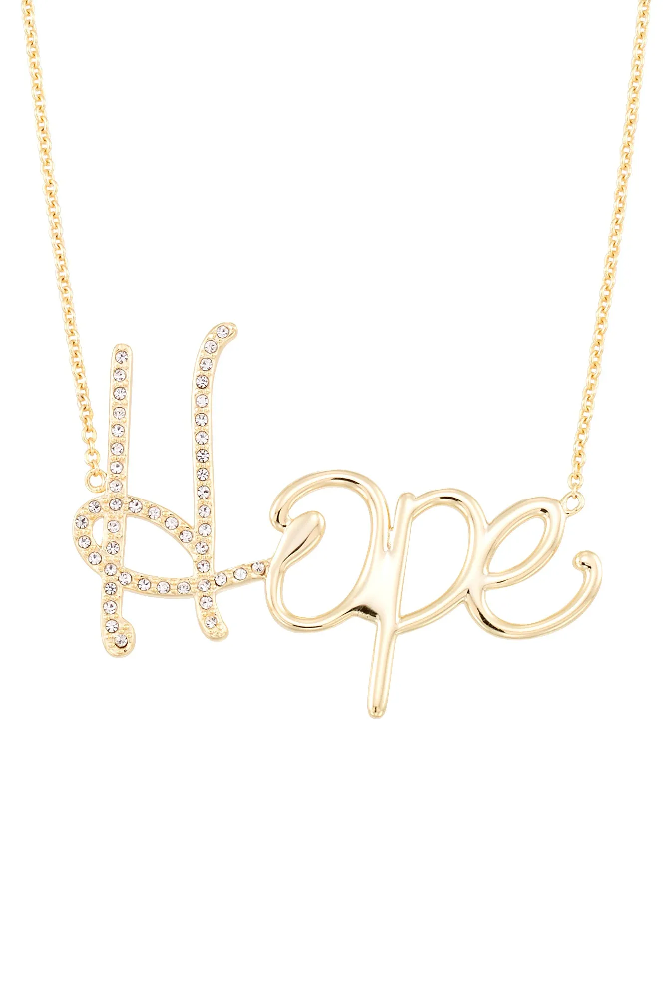 Hope Nameplate Necklace