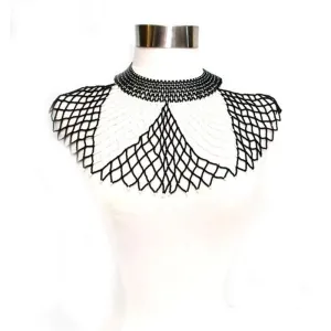 Malikia Long Beaded Bib Necklace 08