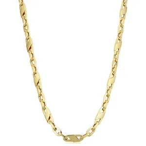 MODERN YELLOW GOLD FANCY MARINER LINK CHAIN