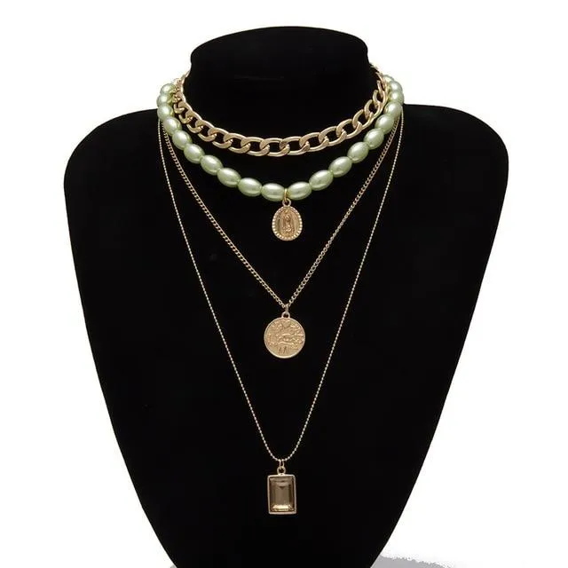 Multi Layered Choker Necklace