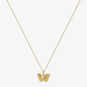 Neema butterfly charm necklace