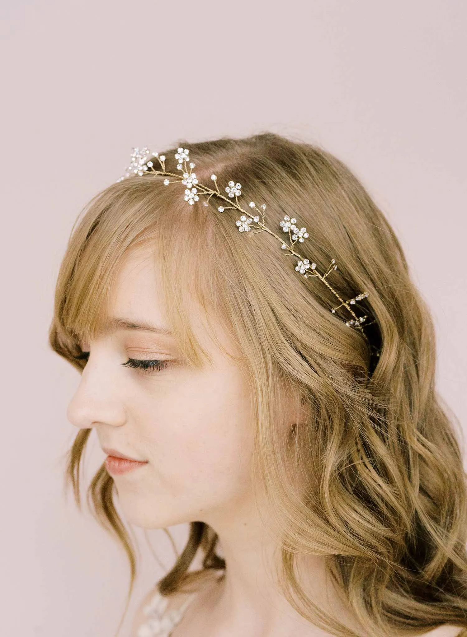 Shimmering droplets crystal hair vine - Style #2135