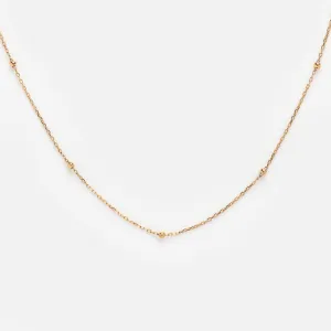 Solid Gold Classic Beaded Chain