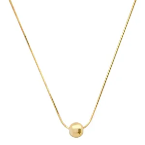 TAI RITTICHAI | Snake Chain with Single Gold Ball