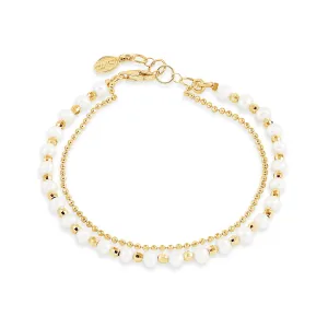 White Freshwater Timeless Pearl Bracelet